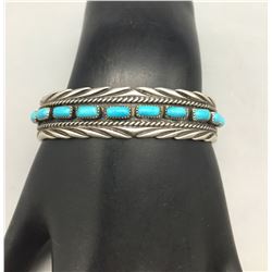 Vintage 10 Stone Turquoise Bracelet