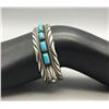 Image 8 : Vintage 10 Stone Turquoise Bracelet