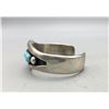 Image 4 : Three Stone and Sterling Silver Turquoise Bracelet