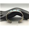 Image 5 : Three Stone and Sterling Silver Turquoise Bracelet