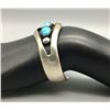 Image 7 : Three Stone and Sterling Silver Turquoise Bracelet