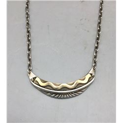 Gold and Sterling Silver Necklace