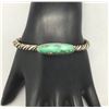 Image 1 : Vintage Turquoise and Sterling Silver Twisted Wire Bracelet