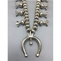 Sterling Silver Squash Blossom Necklace