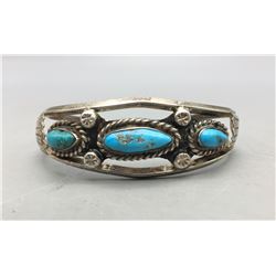 Vintage Three Stone Turquoise Bracelet