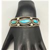 Image 6 : Vintage Three Stone Turquoise Bracelet