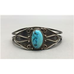 Vintage Turquoise and Sterling Silver Bracelet