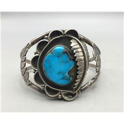 Vintage Turquoise and Sterling Silver Bracelet