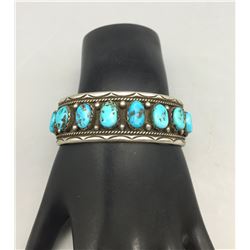 Vintage Eight Stone Turquoise Bracelet