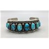 Image 2 : Vintage Eight Stone Turquoise Bracelet