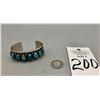 Image 9 : Vintage Eight Stone Turquoise Bracelet