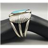 Image 8 : Large Stone Turquoise Bracelet