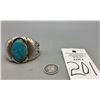 Image 9 : Large Stone Turquoise Bracelet