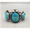 Image 1 : Vintage Three Stone Turquoise Bracelet