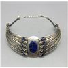 Image 1 : Lapis, 18k Gold and Sterling Silver Choker Necklace