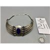 Image 9 : Lapis, 18k Gold and Sterling Silver Choker Necklace