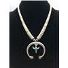 Image 9 : Shell Necklace with Sterling Silver Naja Pendant