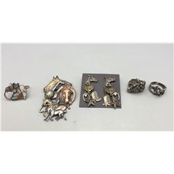 Group of Horse Themed Jewelry