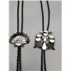 Image 1 : Two Vintage Zuni Inlay Bolo Ties