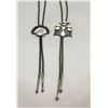 Image 3 : Two Vintage Zuni Inlay Bolo Ties