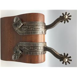 Interesting Silver Inlay Spurs