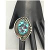 Image 1 : Large Vintage Turquoise Ring