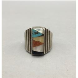 Vintage Multi-Stone Inlay Ring