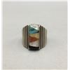 Image 1 : Vintage Multi-Stone Inlay Ring