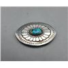 Image 2 : Turquoise and Sterling Silver Belt Buckle