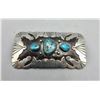 Image 1 : Large 3 Stone Turquoise Belt Buckle