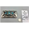 Image 6 : Large 3 Stone Turquoise Belt Buckle