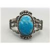 Image 1 : Vintage Turquoise and Sterling Silver Bracelet