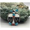 Image 2 : Vintage Zuni Inlay Pin and Earrings