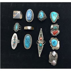 Group of 12 Vintage Rings