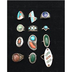 Group of 12 Vintage Rings