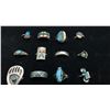 Image 2 : Group of 15 Vintage Rings