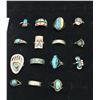 Image 4 : Group of 15 Vintage Rings