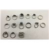 Image 7 : Group of 15 Vintage Rings