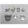 Image 5 : Group of 7 Vintage Zuni Inlay Pins and Pendants