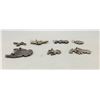 Image 7 : Group of 7 Vintage Zuni Inlay Pins and Pendants