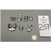 Image 8 : Group of 7 Vintage Zuni Inlay Pins and Pendants