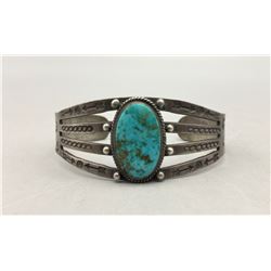 Vintage Turquoise and Sterling Silver Bracelet