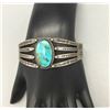 Image 6 : Vintage Turquoise and Sterling Silver Bracelet