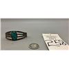 Image 8 : Vintage Turquoise and Sterling Silver Bracelet