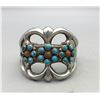 Image 1 : Turquoise and Coral Sandcast Bracelet