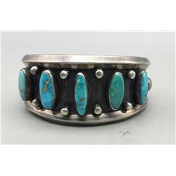 Vintage 5 Stone Turquoise Bracelet