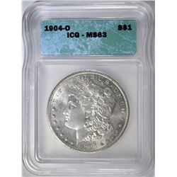 1904-O MORGAN DOLLAR ICG MS-63