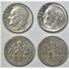 Image 2 : 100-CIRC MIXED DATE CIRC 90% SILVER DIMES