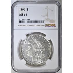 1896 MORGAN DOLLAR  NGC MS-61