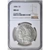 Image 1 : 1896 MORGAN DOLLAR  NGC MS-61